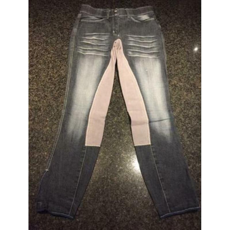 hv polo rijbroek lubaro denim jeans blue 38 gold cup western