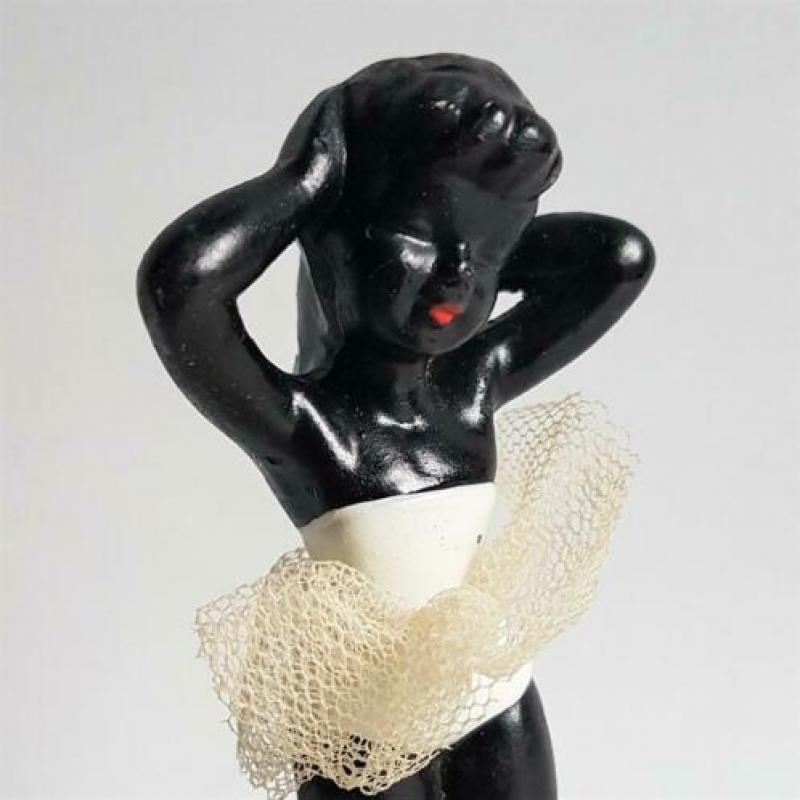 beeldje ballerina vintage design retro 1950s keramiek