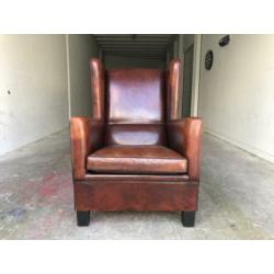 Schapenleren Lounge Atelier oorfauteuil XXL nieuwstaat