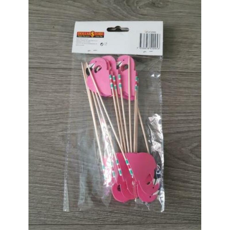 10KR 12 sateprikkers Flamingo *nieuw* (NJ824)