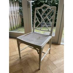 Faux Bamboo Hollywood Regency Chair