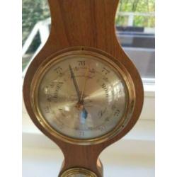 Vintage houten retro barometer