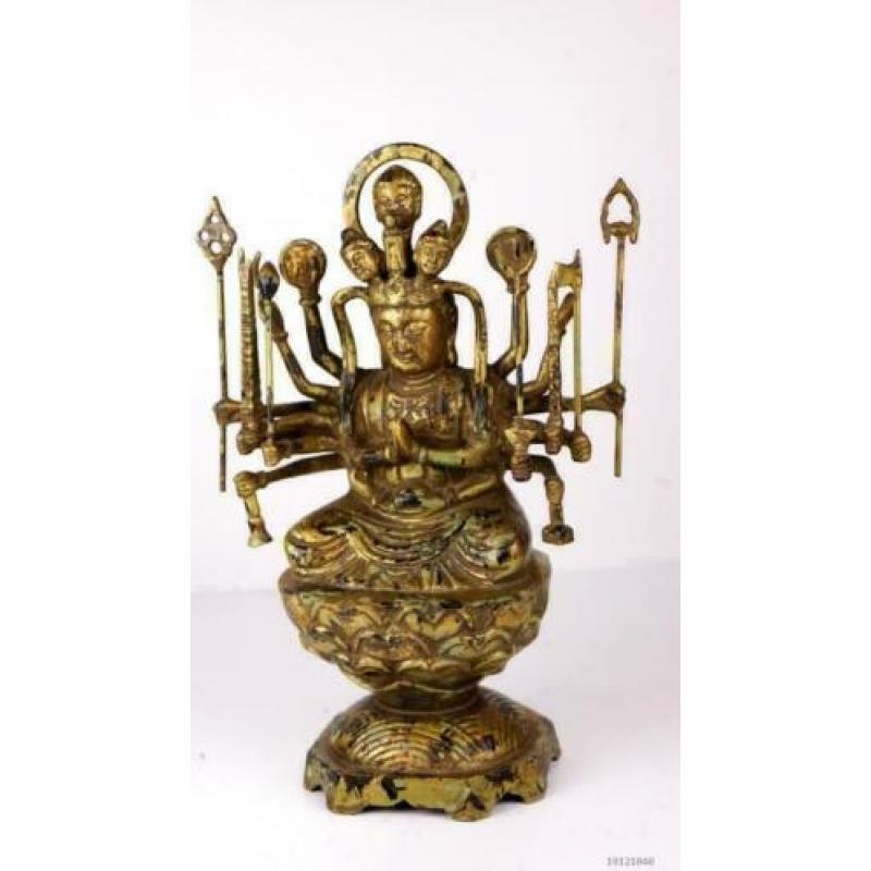 Zeer bijzonder Avalokitesvara / Kuan Yin - Brons - China - E