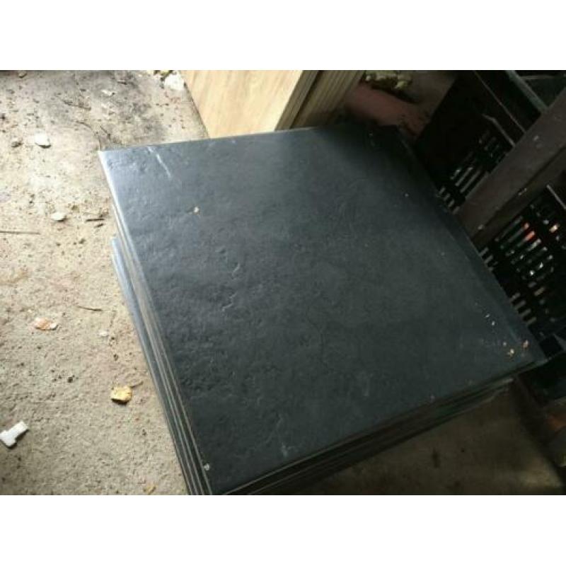 Zwarte (badkamer) tegels 33x33cm 21st
