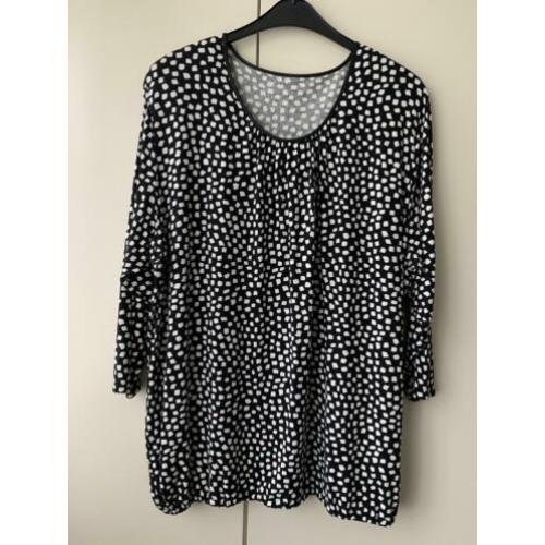 GODSKE shirt zwart/wit maat 50 z.g.a.n.