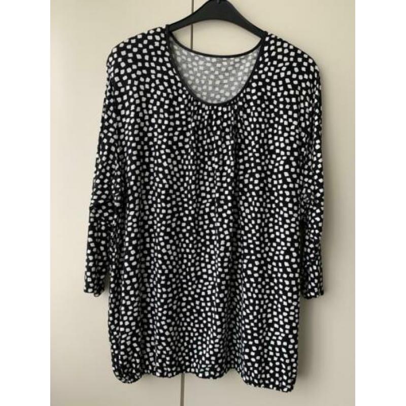 GODSKE shirt zwart/wit maat 50 z.g.a.n.