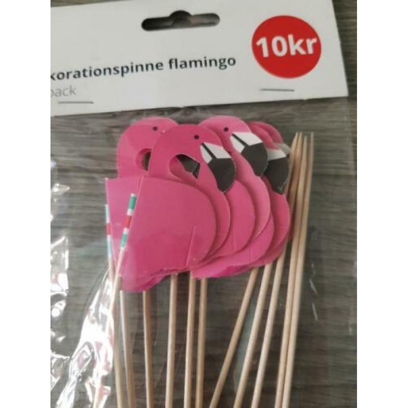 10KR 12 sateprikkers Flamingo *nieuw* (NJ824)