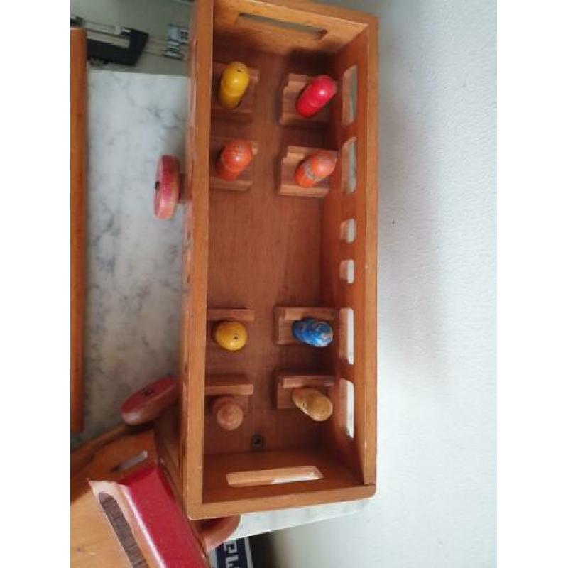 Nooitgedacht houten speelgoed bus