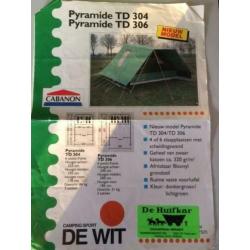 Cabanon td306 6 persoons stormtent incl toebehoren