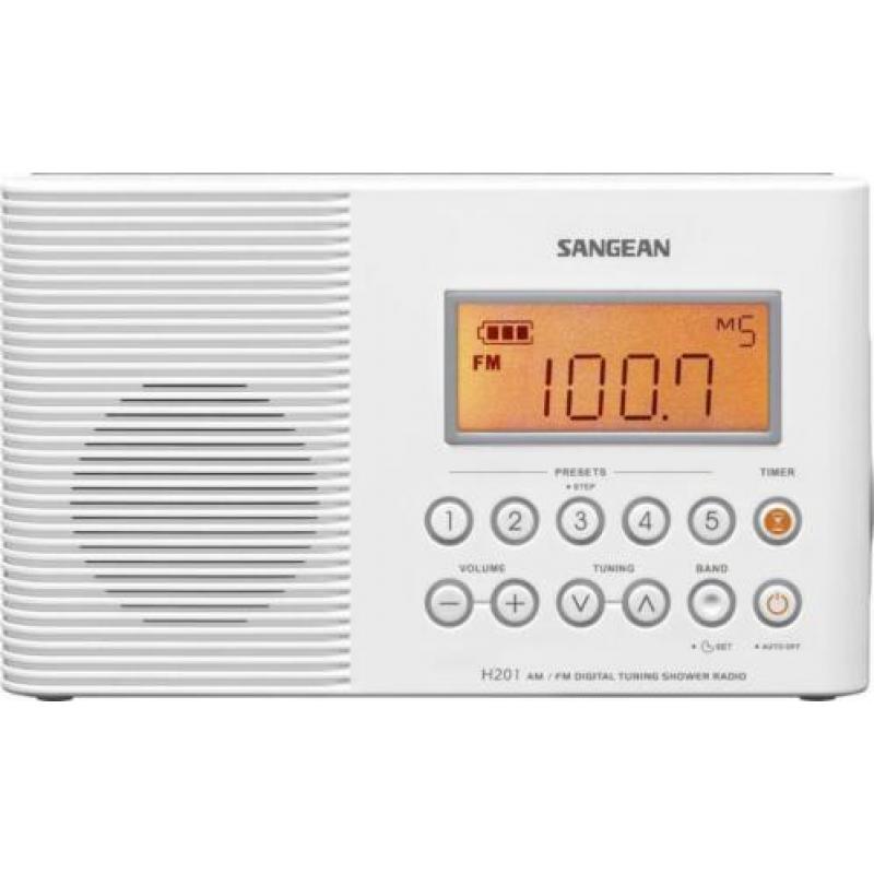 SANGEAN H-201 FM DOUCHERADIO / DEMO MODEL 60%korting! NU 50€