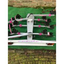 fietsendrager,voor 3 fiesten, condor, zgan,aluminium, 65€