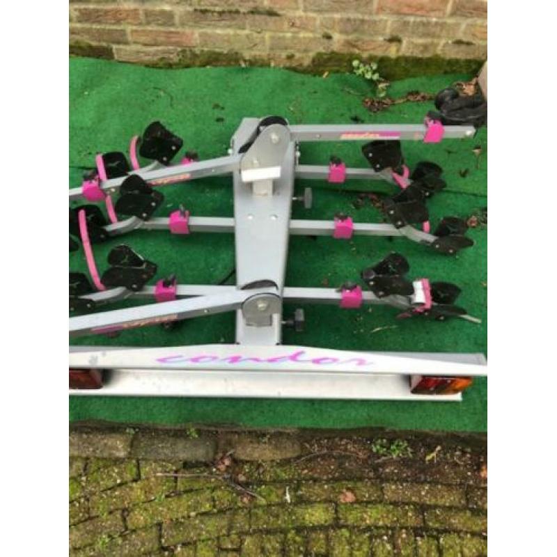 fietsendrager,voor 3 fiesten, condor, zgan,aluminium, 65€