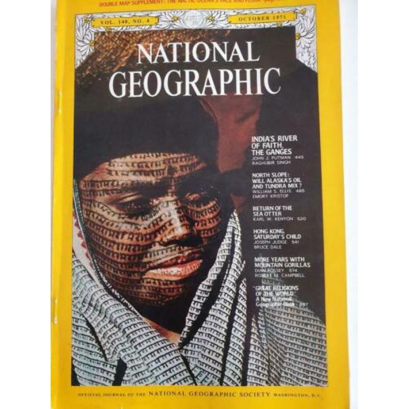National Geographic okt 1971 Ganges, Hong Kong