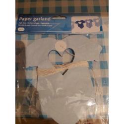 Babyshower jongen/boy. Blauwe versiering. Feest
