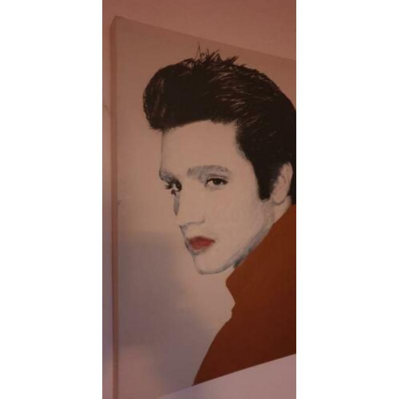 Eigen kunst. Elvis Presley. 55cmx40cm.