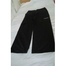 InWear broek zwart maat 38 wijde rechte pijpen zie foto's