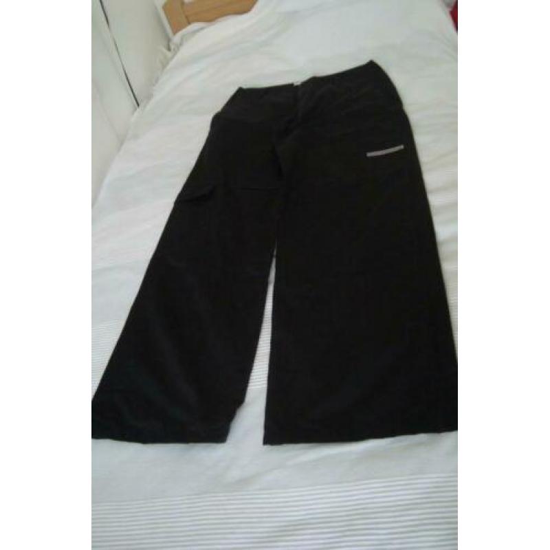 InWear broek zwart maat 38 wijde rechte pijpen zie foto's
