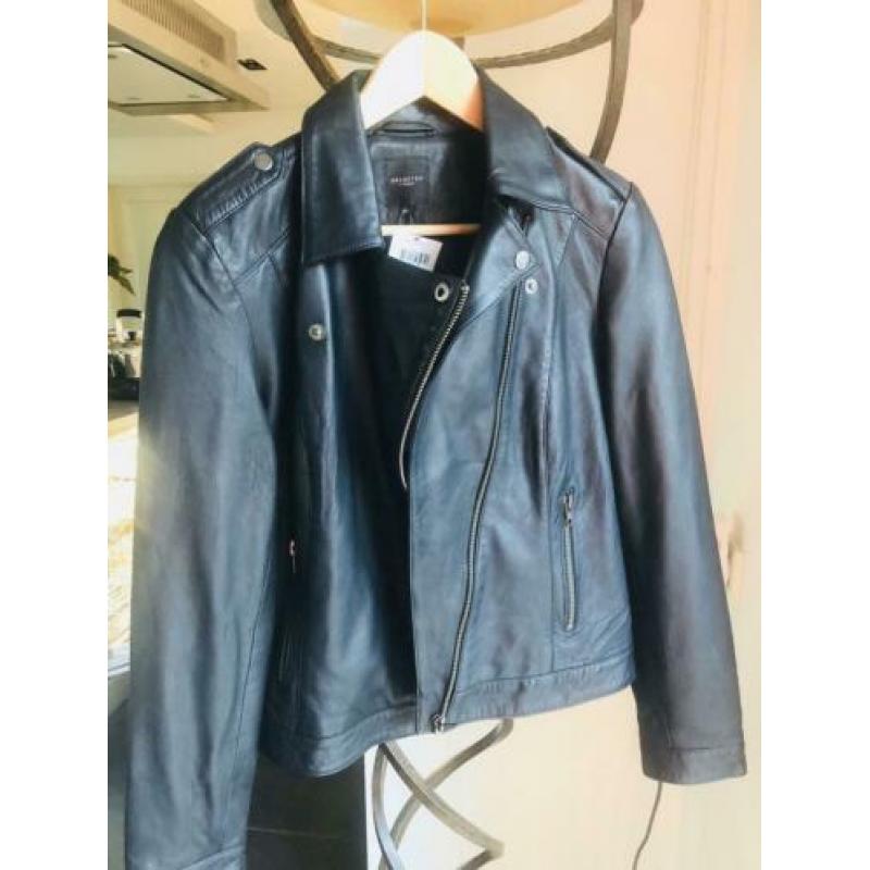 Leren jasje Selected Femme, maat 40