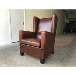 Schapenleren Lounge Atelier oorfauteuil XXL nieuwstaat