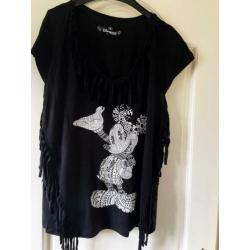 DISNEYLAND shirt Mickey met franjes maat XL. Niet gedragen