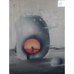 uniek schilderij. speciaal voor ons geschilderd