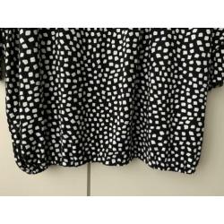 GODSKE shirt zwart/wit maat 50 z.g.a.n.