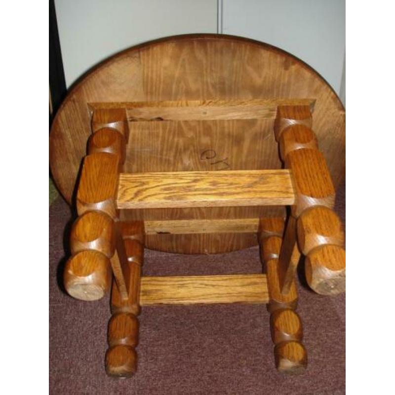 Massief eiken salontafel