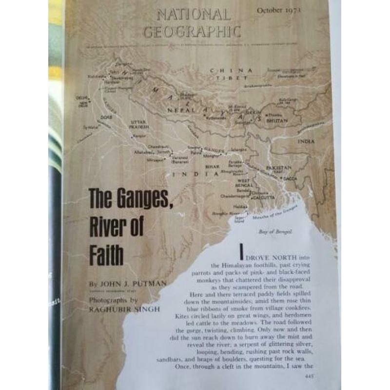 National Geographic okt 1971 Ganges, Hong Kong