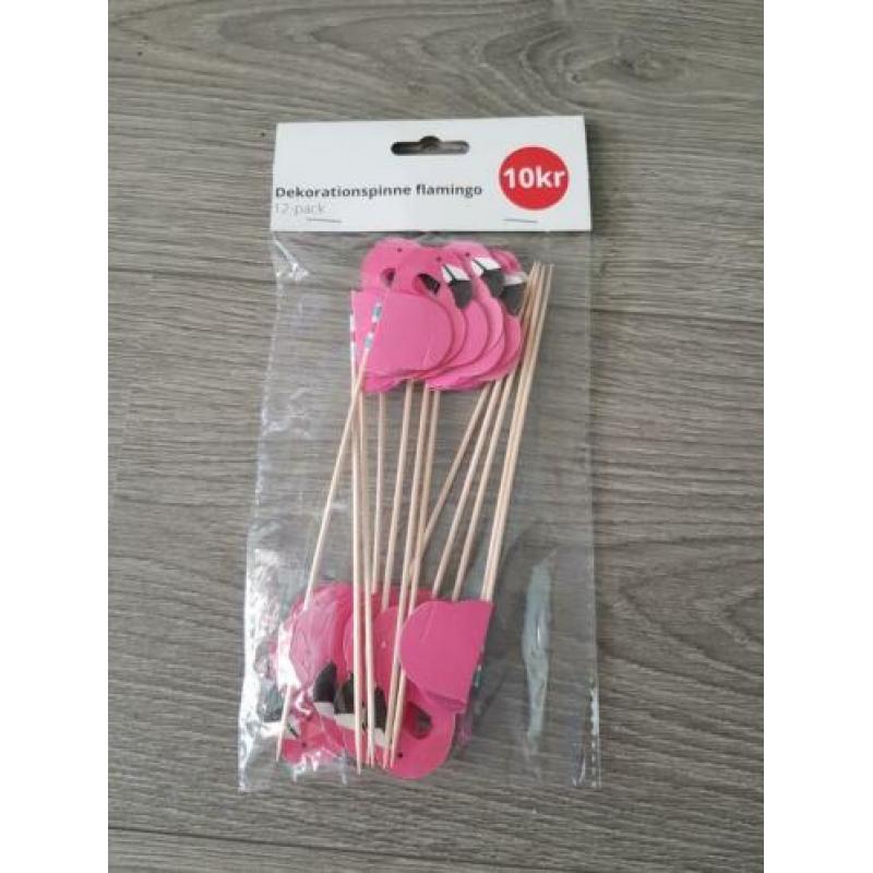 10KR 12 sateprikkers Flamingo *nieuw* (NJ824)
