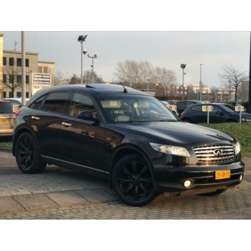 Black SUV Infiniti FX 45 V8 Lpg G3 20” Leer Bi-Xenon TV Bose