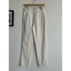 Thierry Mugler hoge taille broek wit vintage 34 designer