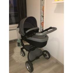 Grijze mima kinderwagen