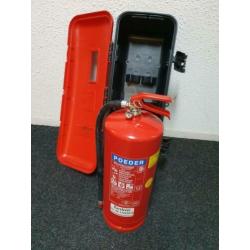 Uitverkoop!! Brandblusser 9kg met opbergkast voor €95,-!