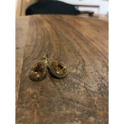 Camps & Camps oorbellen - Goud - Druppel