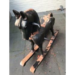 Massief houten hobbelpaard opknapper