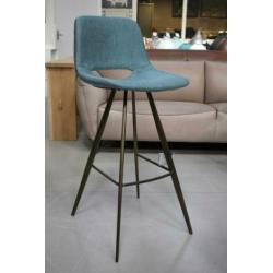 Partij nieuwe leuke barkrukken cognac blauw horeca keuken