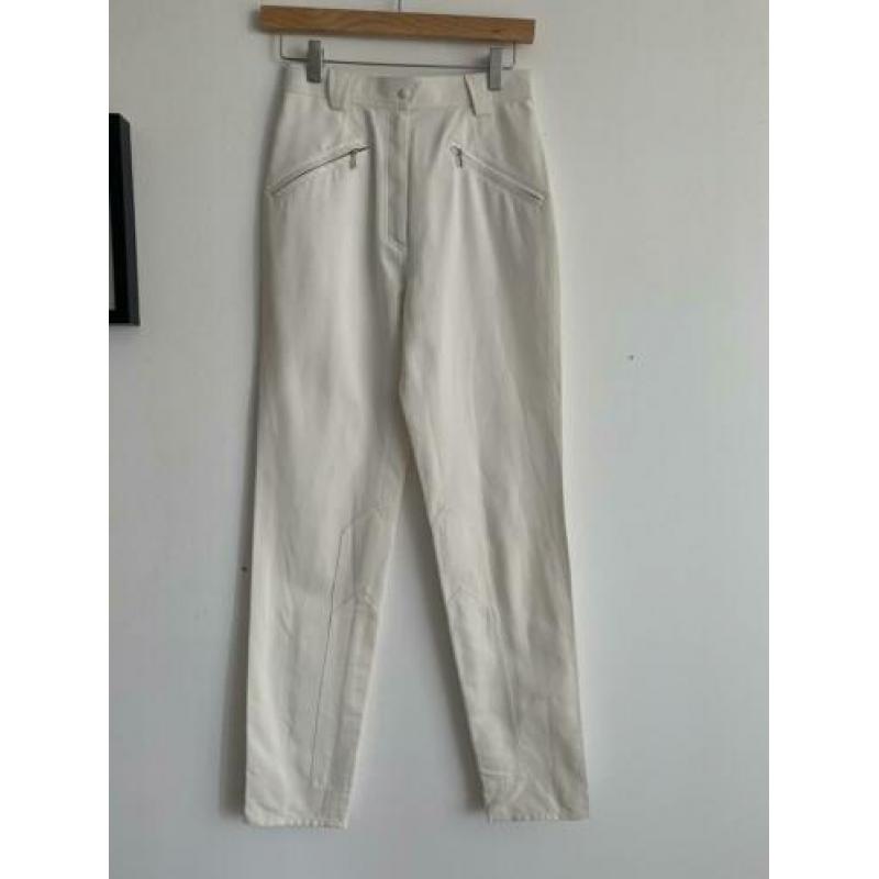 Thierry Mugler hoge taille broek wit vintage 34 designer