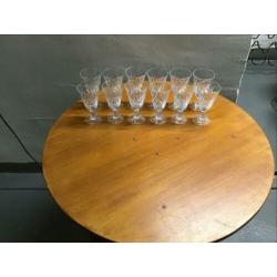 Loodkristallen glazen collectie