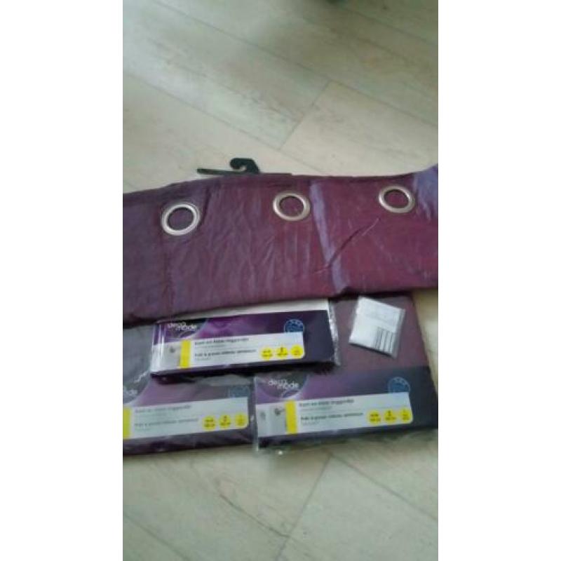 3 nieuwe kant en klare ringgordijnen deco mode