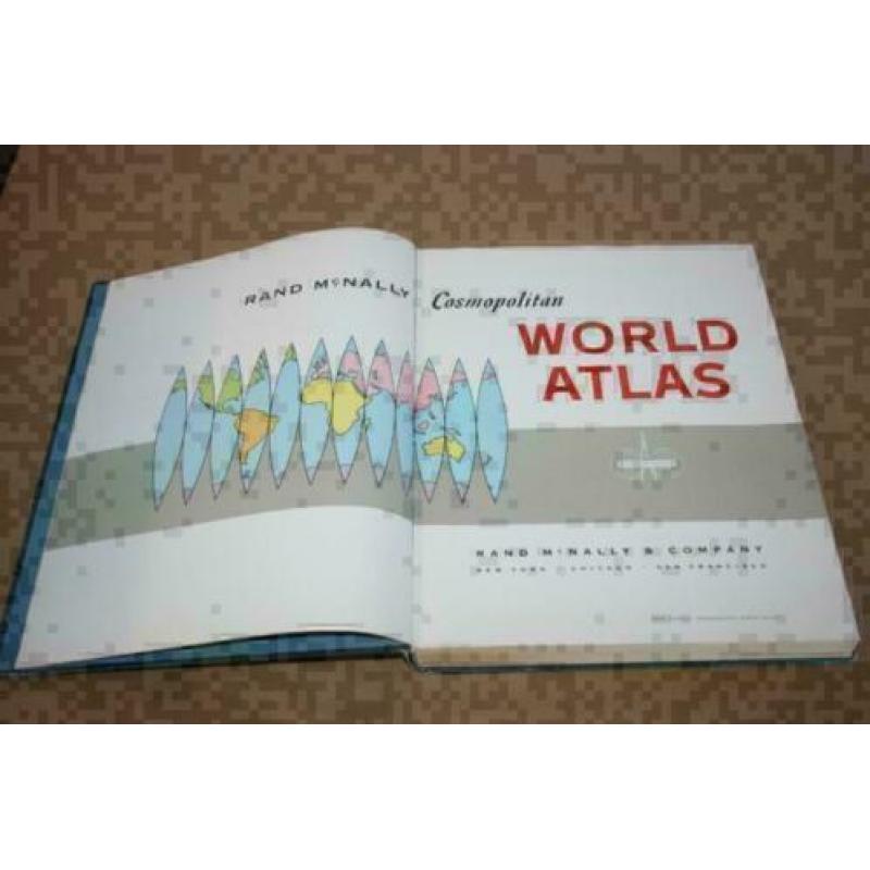 Rand McNally Cosmopolitan World Atlas - 1958 !!