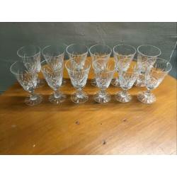 Loodkristallen glazen collectie