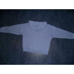 Te koop nieuw blauw sweater vest + capuchon: M / 40
