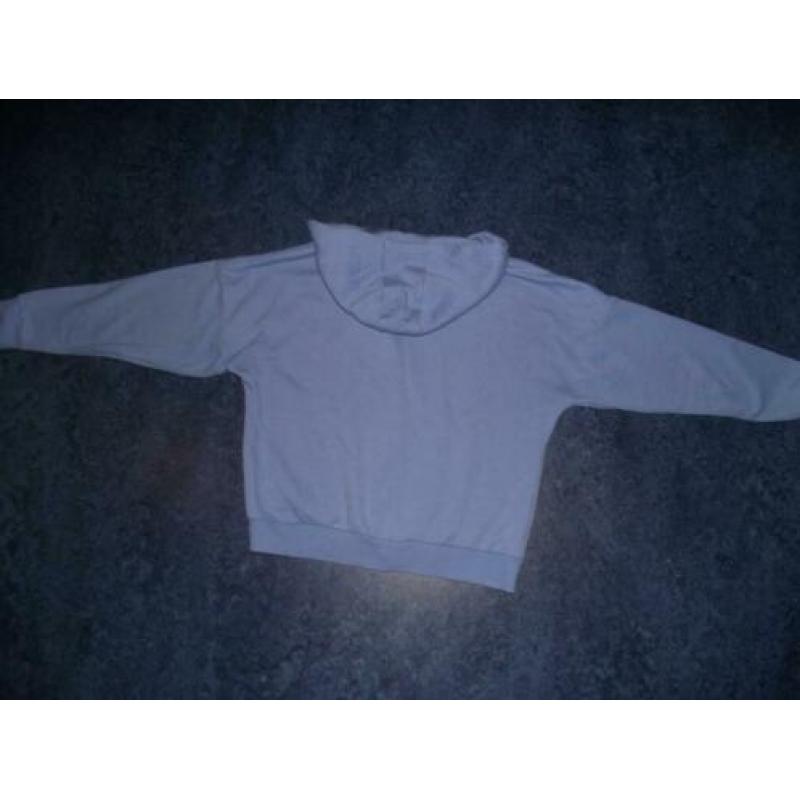 Te koop nieuw blauw sweater vest + capuchon: M / 40