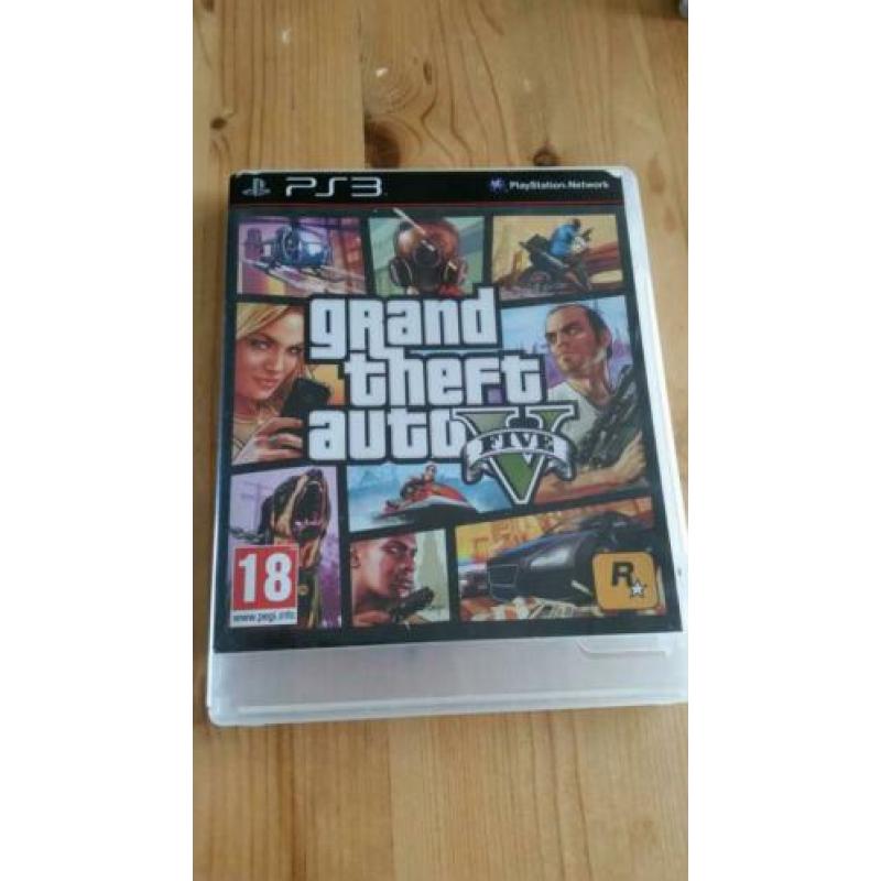 Playstation 3 game GTA 5 een uitgestrekte stad