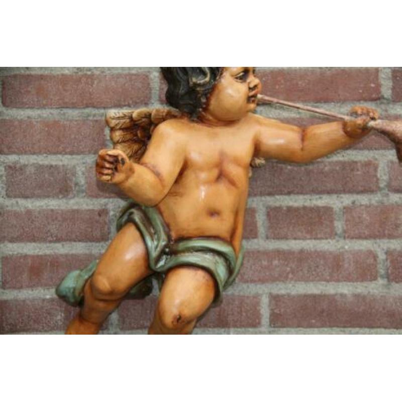 2 grote engelen, lengte; 53 en 56cm
