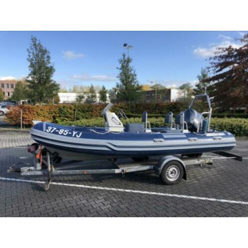 Joker coaster 515 yamaha 100 pk/ trailer met brede as