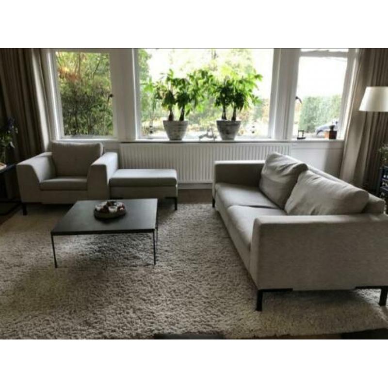 3-zits bankstel en fauteuil Montel