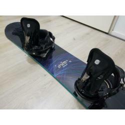 Burton honcho 162 wide snowboard + burton p1 binding maat l
