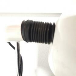 Vintage bureaulamp wit metaal industrieel
