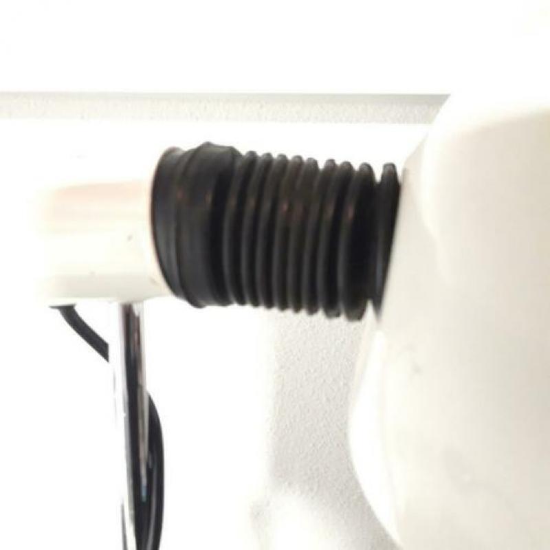 Vintage bureaulamp wit metaal industrieel